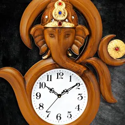 Attractionz Brown & Beige Wall Clock image 4