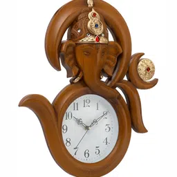 Attractionz Brown & Beige Wall Clock image 4
