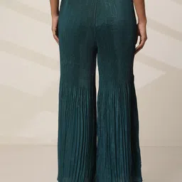elleven Women Relaxed Blue Polyester Trousers image 3