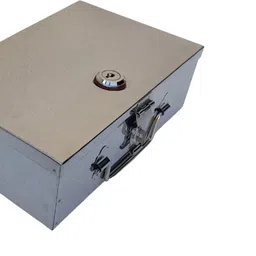 crevita Steel Jewelry, Ornament,Cash Bank Safe Locker Box-9 Inch,With Pre Fited Lock Cash Box-picture-24