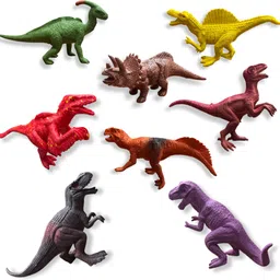 zesthome Dinosaur Toys Set for Kids –Pack of 8 Medium Size PVC Rubber Dinosaurs (10-12cm)-picture-14