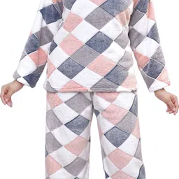 ut collection Women Top & Pyjama Set Orange Printed image 1