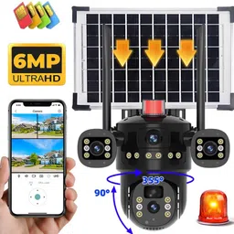 SROPX Dual Lens 6MP 4G Solar CCTV | Outdoor Security Camera with Motion Alert Security Camera-picture-27