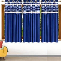 ruhi home furnishing 152 cm (5 ft) Window Polyester Room Darkening Curtain (Pack Of 3)-picture-17