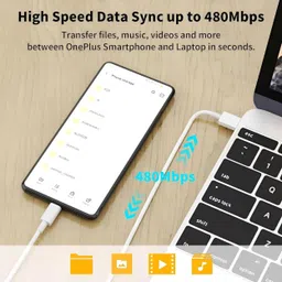vivo USB Type C Cable 4.1 A 1 m 3524 Original Type C USB Cable | 1 meter | 4.1A Fast Charge & Data Sync image 4
