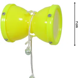 khushi enterprise Musical Damru 03 sized Hight 8.3 cm and Width 7 cm, Weighted 43 Grams image 2