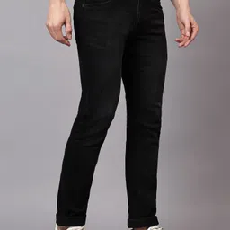 cantabil Men Regular Mid Rise Black Jeans image 4