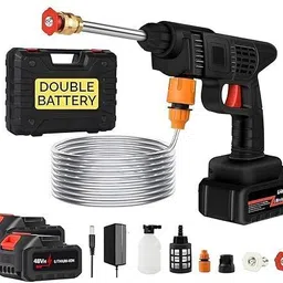 ewamaliya sales WEAMALIYA-Cordless Pressure Washer Gun Car Wash Bike Washing Cleaning 2 Battery Spray Gun-picture-13