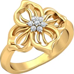 avsar AVR568YB 14kt Cubic Zirconia Yellow Gold ring-image-75