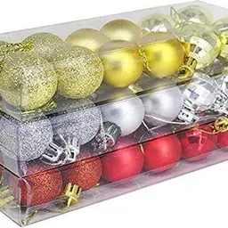 tiny toon tnty_item1_MulticolorChristmasBallsComboSet-36 Balls Pack of 36-picture-26