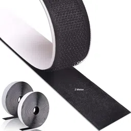 2 Meter*25 mm Hook & Loop Tape Roll Strips with Adhesive Mounting Tape roll Stick-on Velcro-image-2