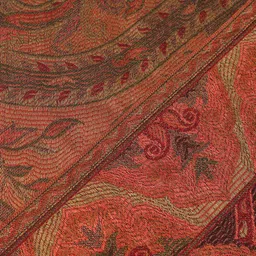 muffly Printed Wool Blend Women Brown Stole image 4