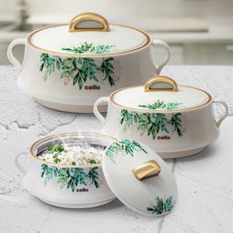 cello Midas Pack of 3 Thermoware Casserole Set-picture-7