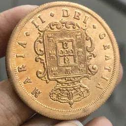 vkcoins Portugal 20 Réis 1851 - Maria II Rare Big size Modern Coin Collection-picture-26