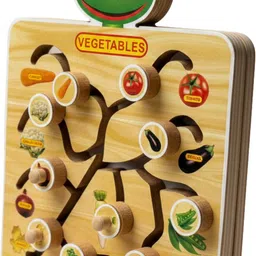 curious cubs Wooden Vegetable Maze Board! image 3