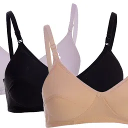 daily touch Pack of 3 Women Full Coverage Lightly Padded Bra-picture-28