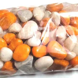 green plant indoor Stonemix1011 Polished Round Marble Stone image 2