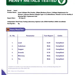 Inaari Skin Collagen Plus Powder 200gm | Blueberry Flavour | 25 Serving | Glutathione | Vitamin C & E | Glowing Skin image 4