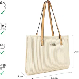 fastrack Women Beige Shoulder Bag image 4