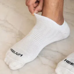 Heelium Men Pack of 3 Odour-Free Padded Base Anti-bacterial Bamboo Ankle Length Socks image 5