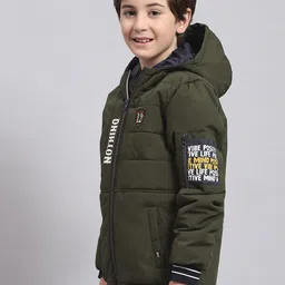 Monte Carlo Boys Printed Hooded Lightweight Padded Jacket image 4