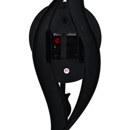 Attractionz Gold-Toned  & Black Round Pendulum Analogue Wall Clock image 3