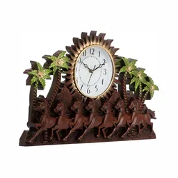 Attractionz Multicoloured & Beige Wall Clock image 2