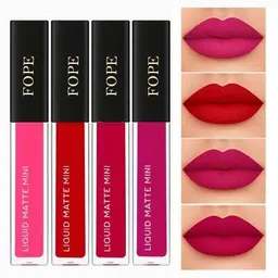 fope Liquid Matte Lipstick Combo Transferproof Deep Shades Nude Lipstick-picture-12