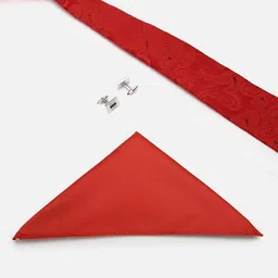 Van Heusen Men Red Solid Accessory Gift Set image 4