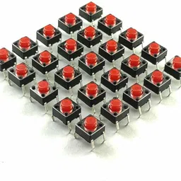 gobagee Tactile Switch micro Push to ON button Set of 25Pcs For DIY Projects - Push Button Switches -Tactile Switch Button -Tactile Push Button Switch Interconnect Electronic Hobby Kit image 2
