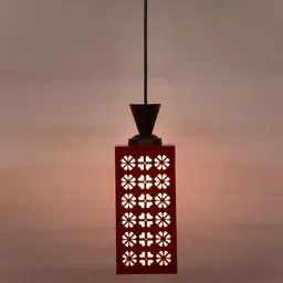 shyam enterprises Wooden Hanging Thali Lamp Elegance for Home Decor and Festive Celebrations Ceiling Light Ceiling Lamp image 3
