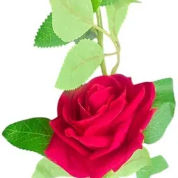 dnenterprises Artificial Red Rose Flower Sticks For Home Garden Decoration(1pc) Red Rose Artificial Flower image 5