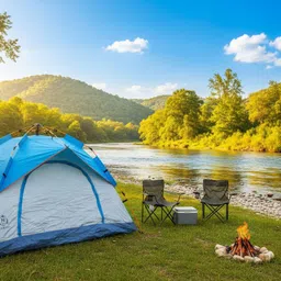 nawbeda Premium Best Quality Camping Automatic Dome Gobble 3-4 Person Comfortable Dome Tent - For Camping & hiking, Outdoor, Picnic, Adventure, Camp, Shop, 190T Polyester, New Model Air Tent image 3