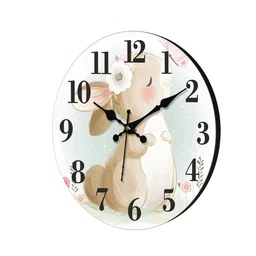 olive tree Barrio Multicolour Engineered Wood Wall Clock image 5
