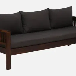 woodsworth from pepperfry Orting Sheesham Wood 3 Seater Sofa In Provincial Teak Finish image 5