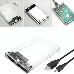 LipiWorld 2.5 inch Transparent USB 2.0 External Hard Drive Enclosure Sata Ssd Case 2.5 inch Serial Port Sata Ssd Hard Drive Case image 5