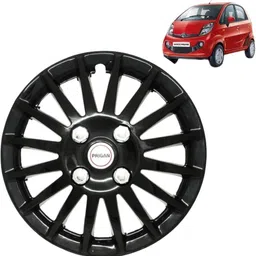 prigan Nano Camry Glossy Black 12 INCH Wheel Cover For Tata Nano-picture-35