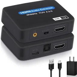 Etzin HDMI Audio Extractor 4K YUV 4:2:0 1.4 Adapter(EPL-876H) Media Streaming Device image 1