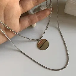 DESTINY JEWELS Silver Plated Jesus Religion Pendant Layered Necklace image 4
