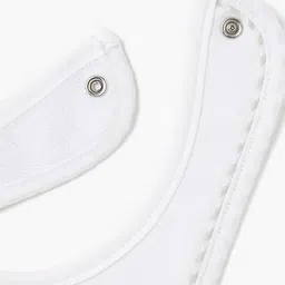 giggles by babyshop Piping Detail Bib with Snap Button Closure image 4