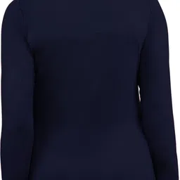 urbe Women Typography Round Neck Cotton Blend Dark Blue T-Shirt image 2