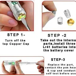 nhouse Multifunction Dual LED AC-DC Light Tester Pen Digital Voltage Tester image 3