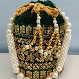 25degree n Women Green Potli-picture-10