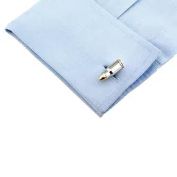 The Tie Hub Silver-Toned & Gold-Toned Quirky Cufflink image 4