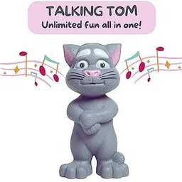 impressions Talking Tom Cat Toy for Kids Speaking Repeats What You Say - Best Gift image 2