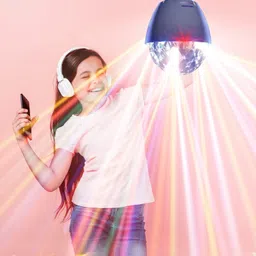 G2L New Multicolor Rotating Smart RGB Light Bulb Party LED with Remote Control 5 W Bluetooth Party Speaker image 4