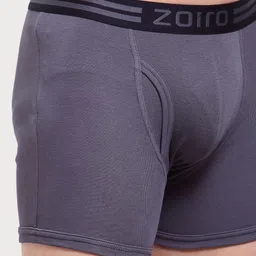 Zoiro Men Pack Of 2 Waist Band Printed Detail Bio wash Long Trunks image 5