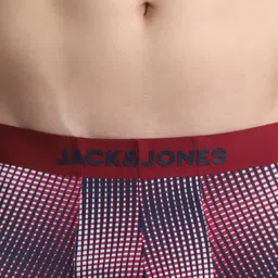 Jack & Jones Checked Mid-Rise Breathable Short Trunk 1353965006 image 4