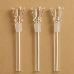wishingbell natural Glass shooter Pipe 5 inch pack of 3 Borosilicate Glass Inside Fitting Hookah Mouth Tip-picture-26