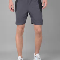 dollar Solid Men Black Sports Shorts-picture-20
